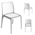 Pedrali Blitz 640 Chair: Sleek Design & Multimaterial Construction 3D model small image 3