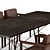 Elegant Presley Dining Table 3D model small image 2