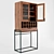 Contemporary Wine Storage Cabinet 3D model small image 1