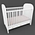 Gunat Baby Cribs - White 3D model small image 1