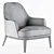 Elegance Defined: Poliform Jane Armchair 3D model small image 3