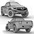 Raptor-X Jamix: Futuristic Pickup 3D model small image 2