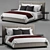 Elegant B&B Italia Bauci Ovidio Bed 3D model small image 1