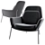 Elegant Ame Armchair by Blasco & Vila 3D model small image 1