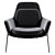 Elegant Ame Armchair by Blasco & Vila 3D model small image 2