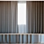 Sheer Elegance Curtains Set | ROHI Novum Tulle 3D model small image 1