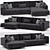 Sleek Arflex Lee Sofa 3D model small image 2