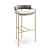 Elegant Lenox Bar Stool 3D model small image 1