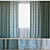Elegant Curtains with Tulle | Novum and Ottoman Triangles 3D model small image 1