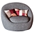 Title: West Elm Swivel Chair: Cozy Comfort 3D model small image 1