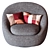 Title: West Elm Swivel Chair: Cozy Comfort 3D model small image 2