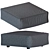 Modern Minimalist Porter Ottoman 3D model small image 1