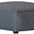 Modern Minimalist Porter Ottoman 3D model small image 2
