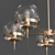 Lilly Loft Glass and Metal Chandelier 3D model small image 2