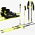 Fischer Twin Skin Ski Set 3D model small image 1