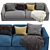 Phoenix 250cm Sofa 3D model small image 2