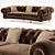 Mantellassi Audrey: Elegant 3 Seater Sofa 3D model small image 1