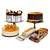 Delicious Orange Cake Collection 3D model small image 1