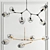 Elegant Branching Bubble Chandelier 3D model small image 1