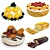 Delicious Orange Cake Collection 3D model small image 2