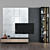 Sleek TV Stand for 64-inch TVs 3D model small image 1