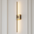 Elegant Gold-Silver Dimmable Sconce 3D model small image 1