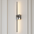 Elegant Gold-Silver Dimmable Sconce 3D model small image 2