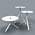 Splinter Oak Side Tables - Nendo Design 3D model small image 2