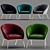 Comfy Fabric Armchair: Modern Design 3D model small image 1