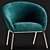 Comfy Fabric Armchair: Modern Design 3D model small image 2