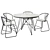 Elegant Timmins Dining Set 3D model small image 2