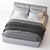 Caresse King Size Bed 3D model small image 2