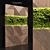 Nature's Glow: Wood Panel & Stabilized Moss 3D model small image 1