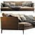 Modern Alivar Portofino Sofa 3D model small image 2