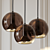 Smoked Glass Globe Pendant Light 3D model small image 1