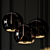 Smoked Glass Globe Pendant Light 3D model small image 2