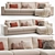 Sleek Grande Plain Sofa 3D model small image 1