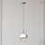 Anello LED Mini Pendant: Sleek Illumination 3D model small image 2