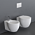 Cielo Easy Evo Wall-Hung WC 3D model small image 1