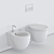 Cielo Easy Evo Wall-Hung WC 3D model small image 3