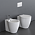 Ceramica Cielo Easy Evo WC: Modern Ceramic Toilet 3D model small image 1