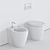 Ceramica Cielo Easy Evo WC: Modern Ceramic Toilet 3D model small image 3