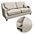 Elegant English Channel Sofa 3D model small image 2