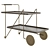 Timeless Elegance: Jorge Bar Cart by Alessandra Delgado 3D model small image 1