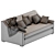 Elegant Luxe Sofa 3D model small image 3