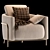 Elegant Formitalia Giulia Armchair 3D model small image 1