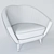 Elegant Leather Armchair: Max/Vray/Corona 3D model small image 3