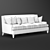 Palmer Sofa: Classic Elegance for Your Living Space 3D model small image 3