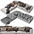 NobleRealm 2-Seater Sofa: Handcrafted Elegance 3D model small image 3