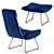 Sleek and Comfortable Amelie Lounge Chair 3D model small image 2